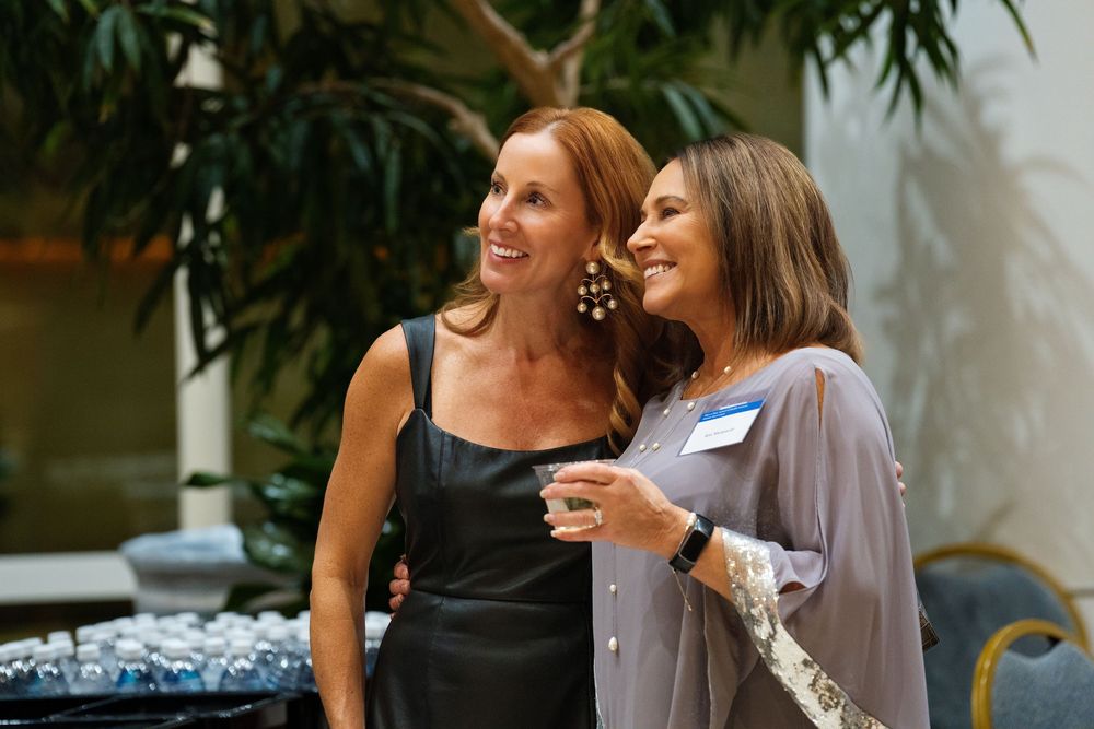 Guests talking at a corporate reception